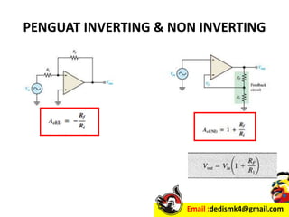 Dasar OPAMP (OPERATIONAL AMPLIFIER) | PPT