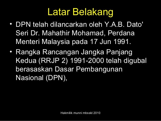 Dasar pembangunan nasional