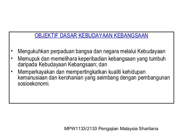 Pengajian Malaysia Dasar Pembangunan Negara New 010713 065433