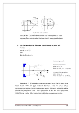 Dasar pemrograman untuk mesin bubut cnc dengan gsk 928TE_Rev1 | PDF