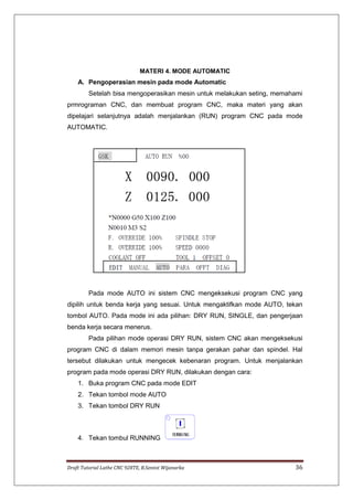 Dasar pemrograman untuk mesin bubut cnc dengan gsk 928TE_Rev1 | PDF