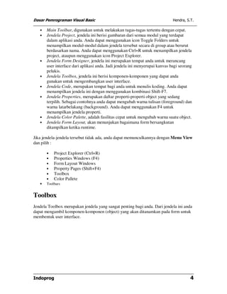 Dasar pemrograman visual basic | PDF
