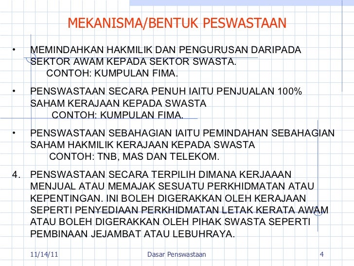 Dasar penswastaan1