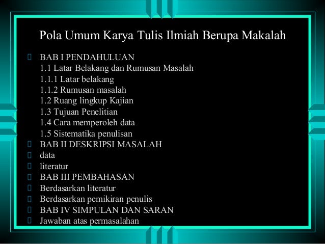 Dasar penulisan karya tulis ilmiah (dpkti)