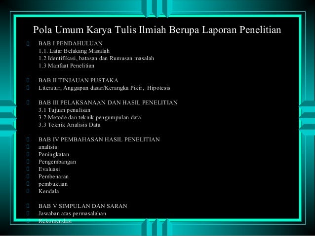 Dasar penulisan karya tulis ilmiah (dpkti)