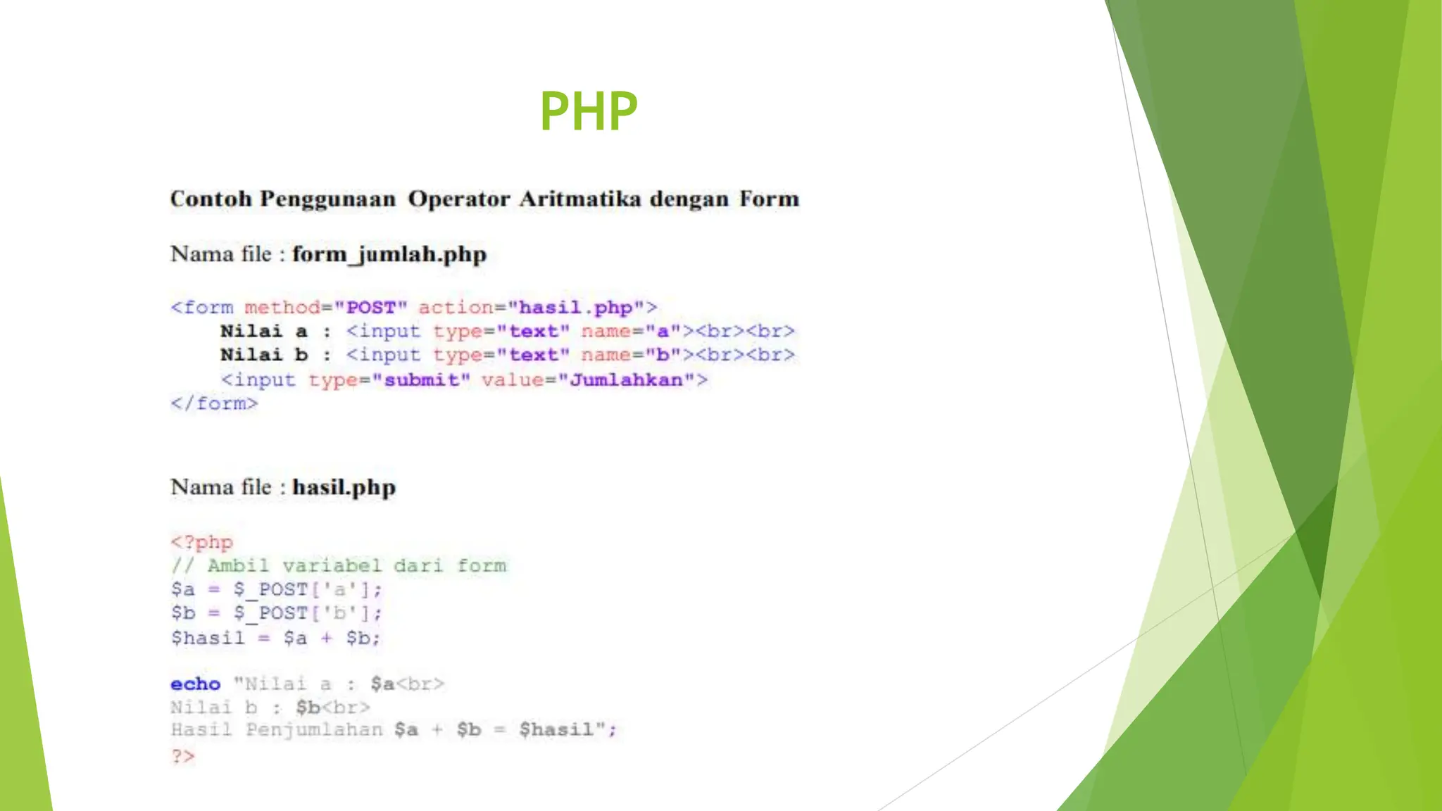 Dasar-Dasar PHP mengenal php menggunakan xampp | PPT