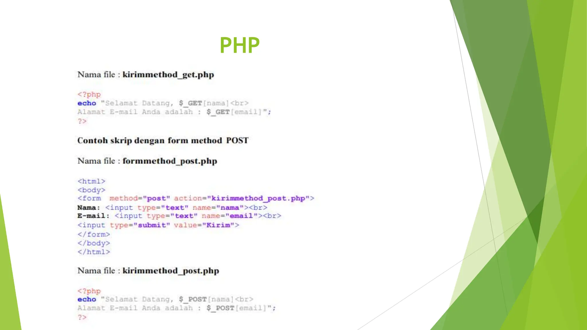 Dasar-Dasar PHP mengenal php menggunakan xampp | PPT