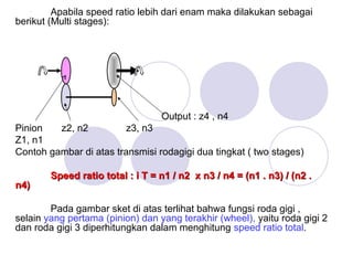 Dasar roda gigi transmisi | PPT