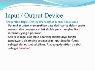 Dasar sistem input ouput | PPTX