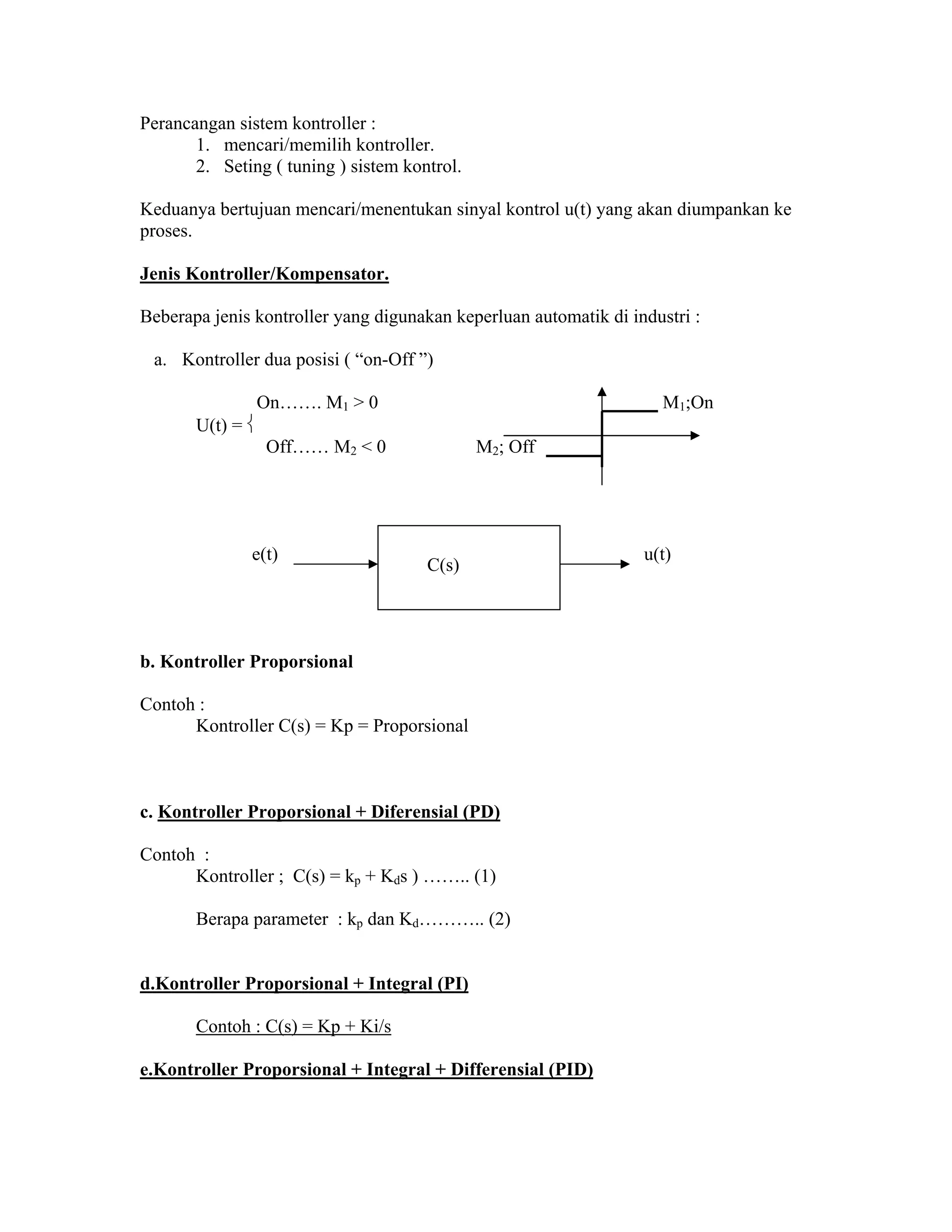 Dasar sistem kontrol | PDF