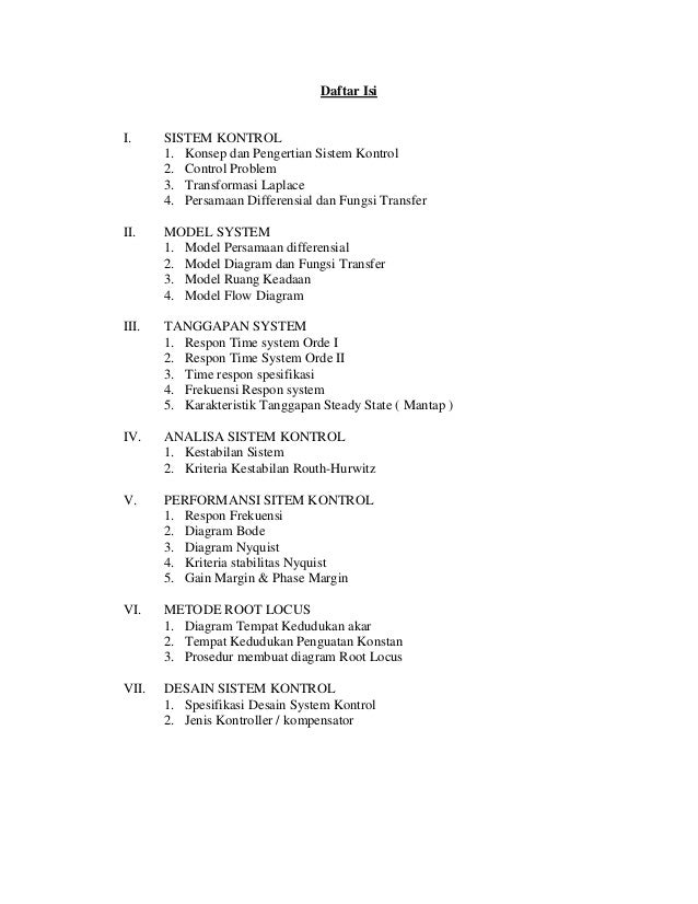 Dasar Sistem Kontrol