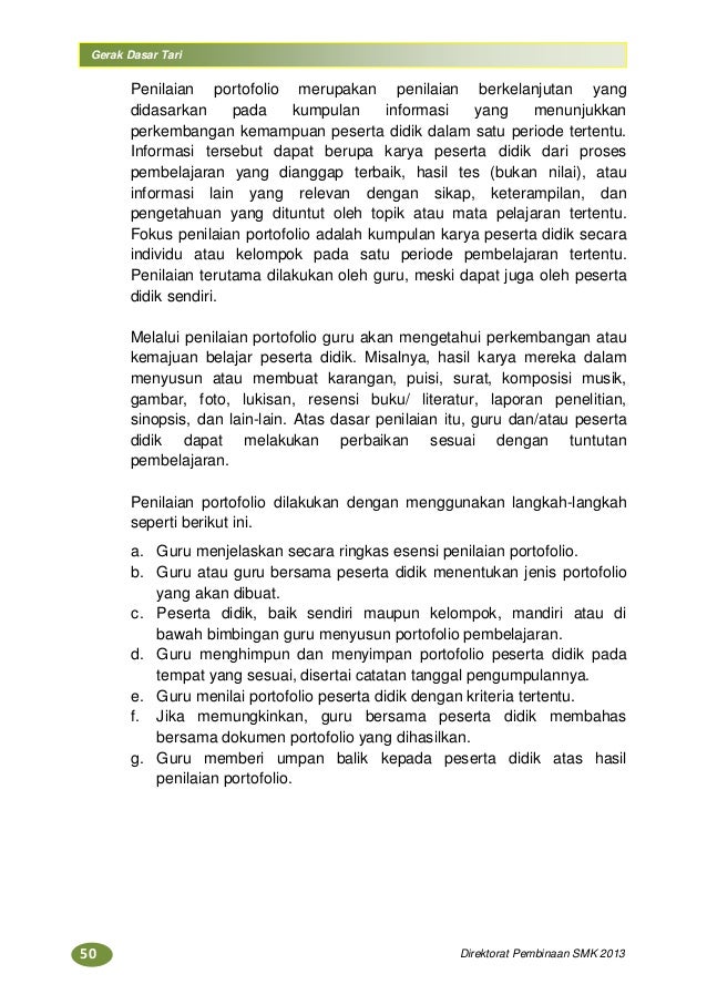 Dasar Tari Dasar Tari