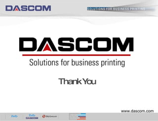 Thank You www.dascom.com 