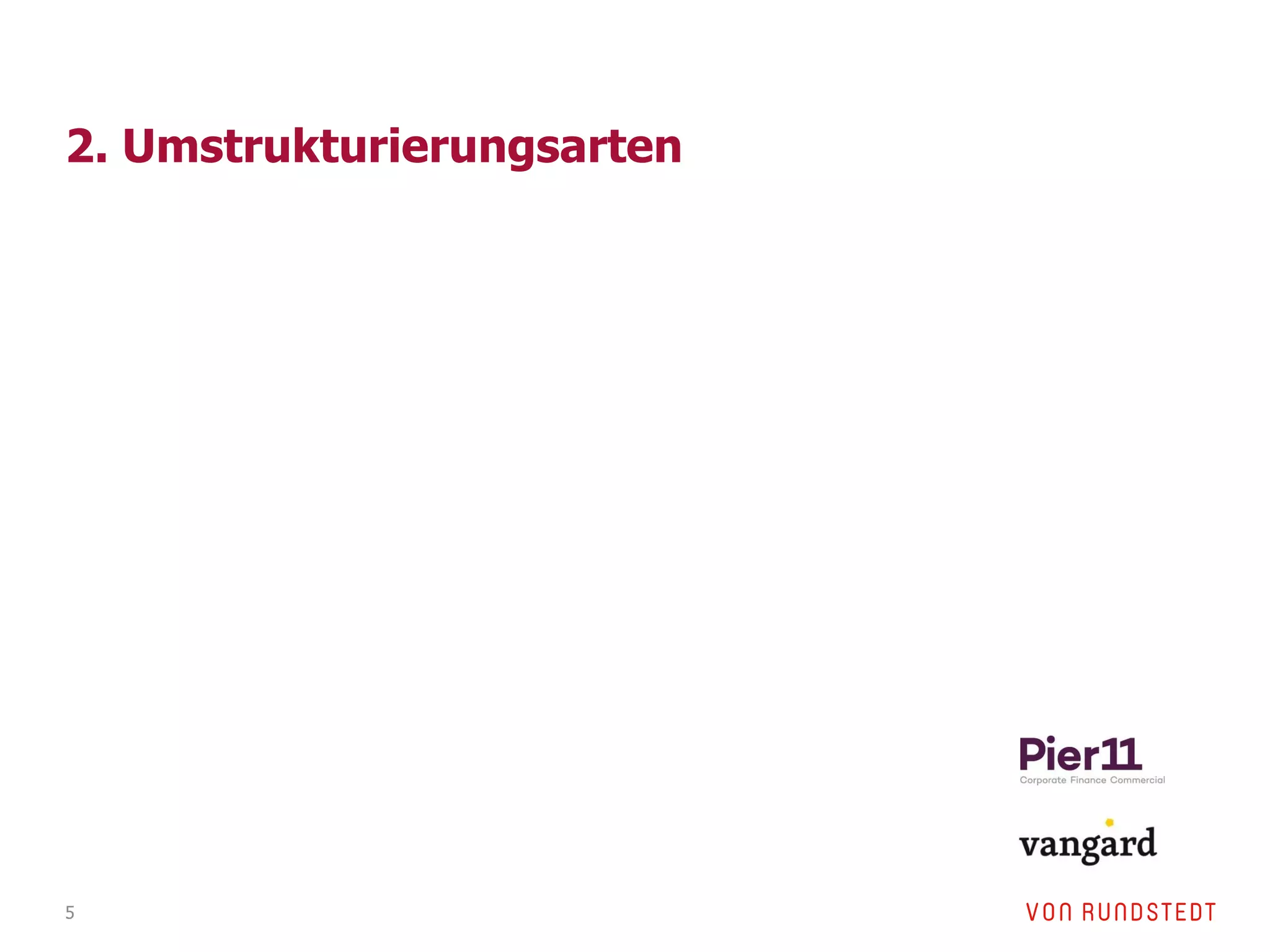 2. Umstrukturierungsarten
5
 