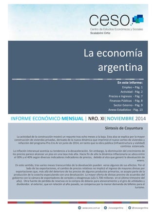 Informe Económico Mensual