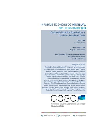 Informe Económico Mensual