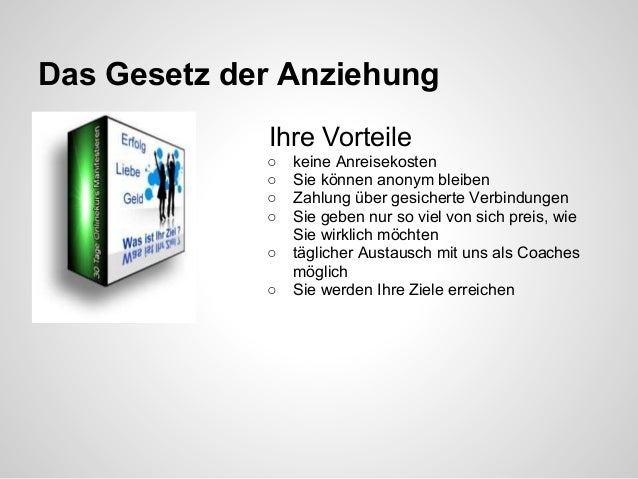 Partnersuche das gesetz der anziehung
