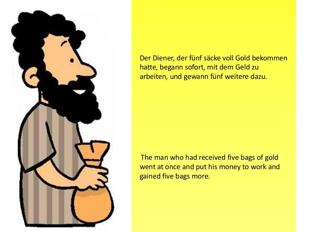 Das gleichnis vom anvertrauten geld Parable of the Talents