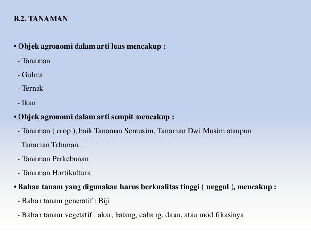 Dasar Dasar Agronomi Ir. Rohlan Rogomulyo