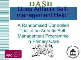 Does Arthritis Self-management Help? A Randomised Controlled Trial of an Arthritis Self-Management Programme in Primary Care 