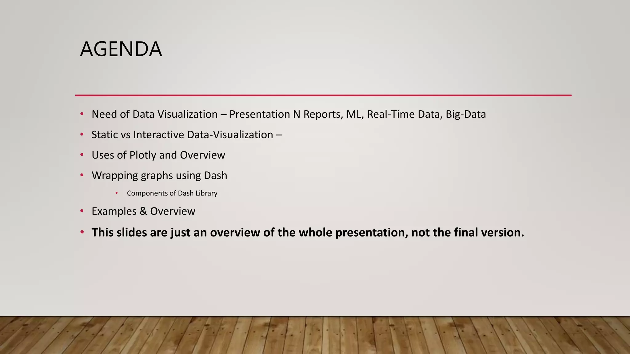 Dash plotly data visualization | PPT