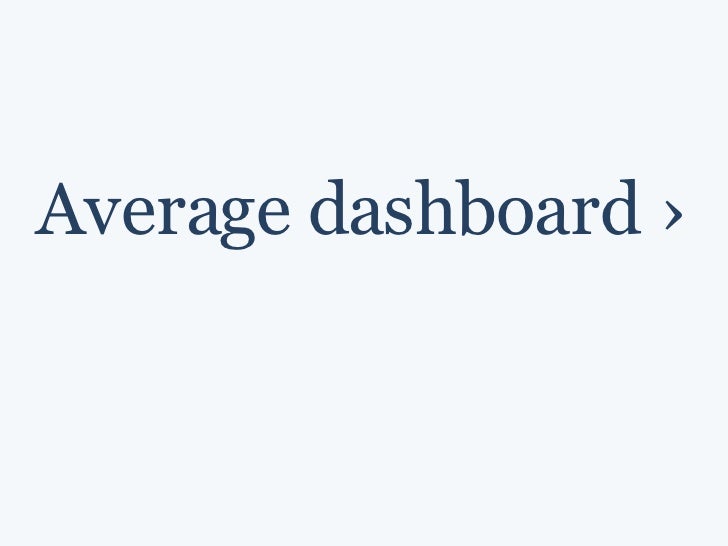 Dashboard definition, examples