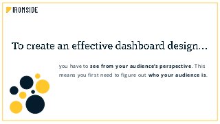 you have to see from your audience’s perspective. This
means you first need to figure out who your audience is.
 