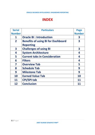 Dashboard reporting | PDF