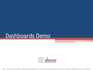Dashboards Demo 