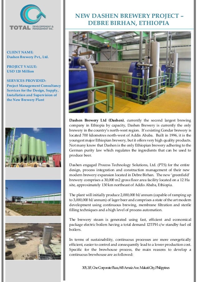 Dashen Brewery Case Study