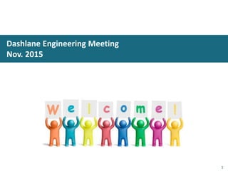 Dashlane Engineering Meeting
Nov. 2015
1
 