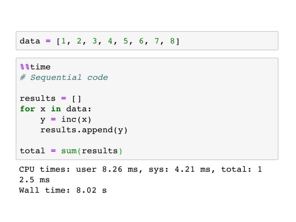 Dask - Parallelism for Machine Learning with Python