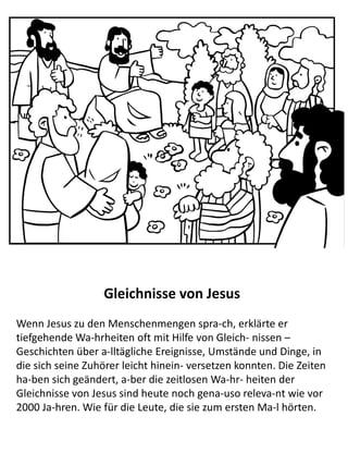 Jesu Gemeinschaft mit Zolleinnehmern und Sündern
Als Jesus weiterging und am Zollhaus vorbeikam, sah er dort einen
Mann sitzen; er hieß Matthäus. Jesus sagte zu ihm: »Folge mir nach!«
Da stand Matthäus auf und folgte Jesus.
Später war Jesus im Haus ´des Matthäus` zu Gast. Viele Zolleinnehmer
und andere Leute, die als Sünder galten, waren gekommen und
nahmen zusammen mit ihm und seinen Jüngern an dem Essen teil. Als
die Pharisäer das sahen, sagten sie zu den Jüngern: »Wie kann euer
Meister nur zusammen mit Zolleinnehmern und Sündern essen?«
Jesus hörte das und erwiderte: »Nicht die Gesunden brauchen den
Arzt, sondern die Kranken. Ich nicht gekommen bin, um Gerechte zu
rufen, sondern Sünder.«
 