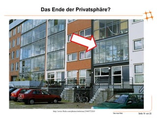 Das Ende der Privatsphäre? http://www.colinupton.com/illus/images/cyberillo1.jpg http://www.flickr.com/photos/mrlerone/2360572263/ 