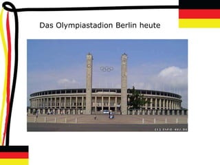Das Olympiastadion Berlin heute
 