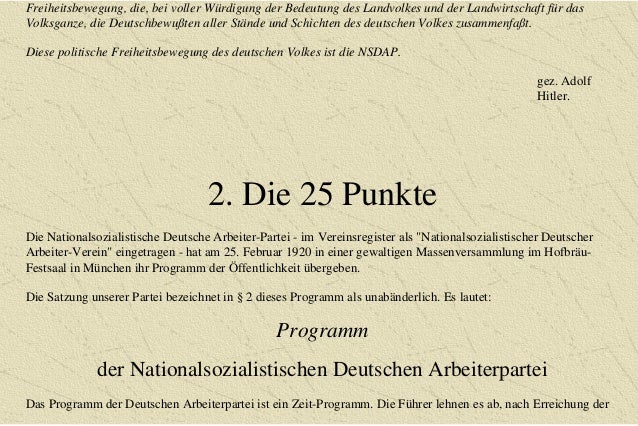25 Punkte Programm Der Nsdap www.slideshare.net