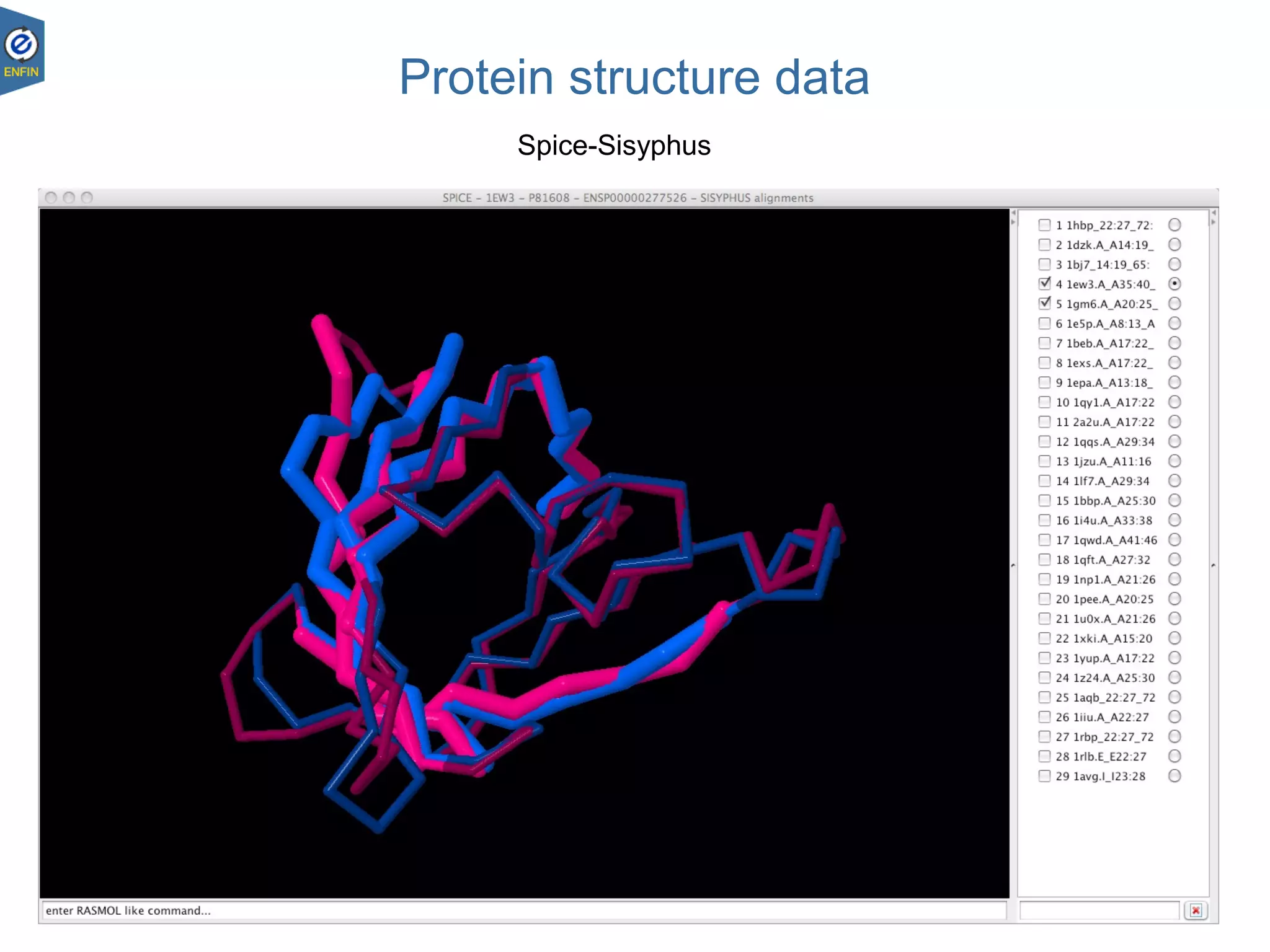 23.08.18 31
Protein structure data
Spice-Sisyphus
 