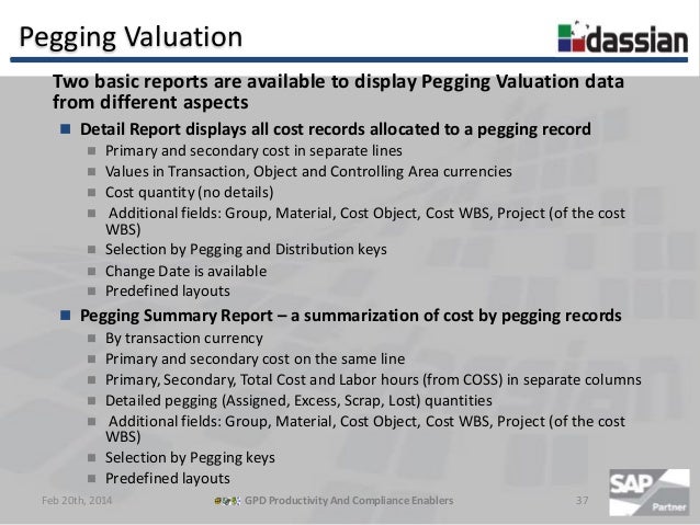 Dassian GPD PACE Reports