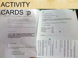 ACTIVITY CARDS :p 