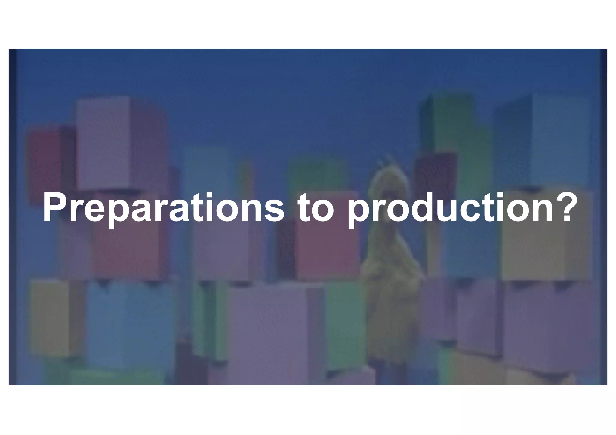 © 2019, Amazon Web Services, Inc. or its affiliates. All rights reserved.S U MMI T
Preparations to production?
 