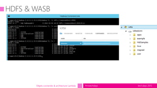 tech.days 2015#mstechdaysObjets connectés & architecture Lambda
 