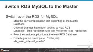 Advanced data migration techniques for Amazon RDS | PPTX