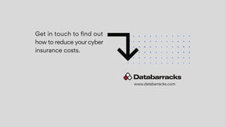 CTA placeholder
Get in touch to find out
how to reduce your cyber
insurance costs.
www.databarracks.com
 