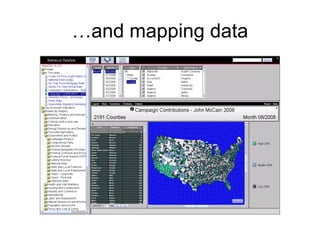 …and mapping data 