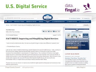 U.S. Digital Service 
Fingal County Council data.fingal.ie 
@fingalopendata 
 