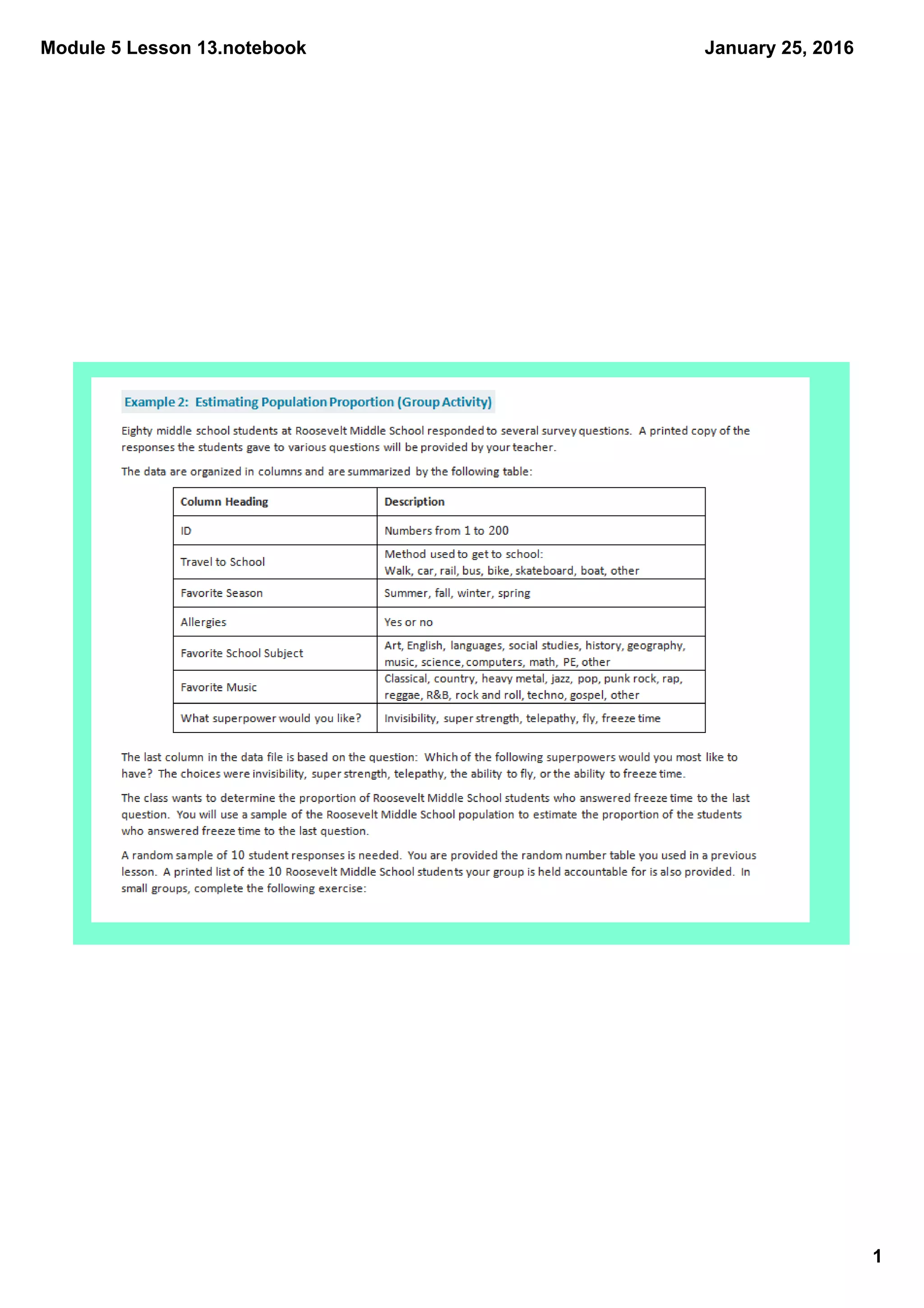 Module 5 Lesson 13.notebook
1
January 25, 2016
