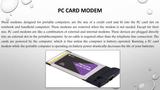 Presentation on Modem working procedures | PPTX