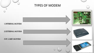 Different Modems Presentation on Modem working procedures | PPTX