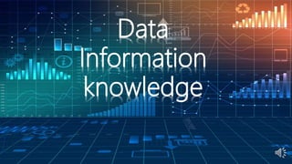 Data
Information
knowledge
 