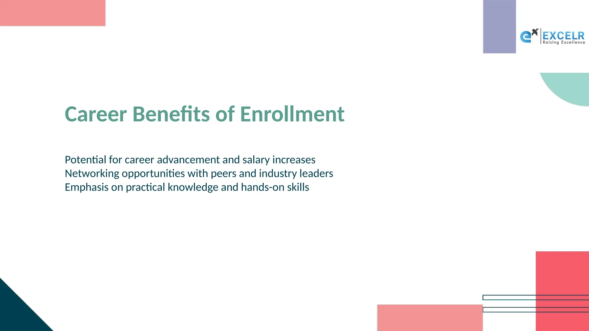 Career Benefits of Enrollment
Potential for career advancement and salary increases
Networking opportunities with peers and industry leaders
Emphasis on practical knowledge and hands-on skills
 